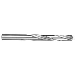 5.4 mm Dia. × 5.4 mm Shank × 57 mm Flute Length × 93 mm OAL, 5xD, 118°, Uncoated, 2 Flute, External, Round Solid Carbide Drill - Exact Industrial Supply