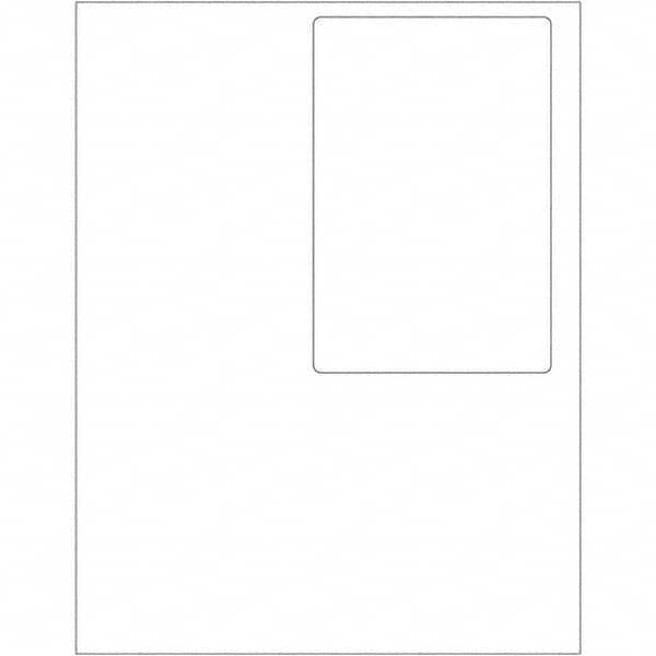 Tape Logic - Pack of (100) 4" x 6" White Paper Laser Labels - Caliber Tooling