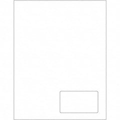 Tape Logic - Pack of (100), 1 Sheet 3-1/2" x 2" White Paper Laser Labels - Caliber Tooling