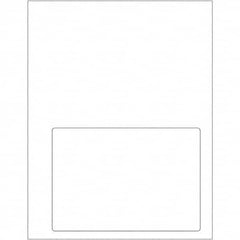 Tape Logic - Pack of (100), 1 Sheet 6-3/4" x 4-3/4" White Paper Laser Labels - Caliber Tooling