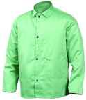 2X-Large - Green Flame Retardant 9 oz Cotton Jackets -- Jackets are 30" long - Caliber Tooling