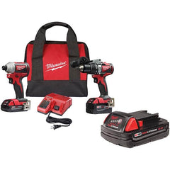 Milwaukee Tool - Cordless Tool Combination Kits Voltage: 18 Tools: 1/2" Brushless Compact Drill/Driver, 1/4" Brushless Compact Impact Driver - Caliber Tooling