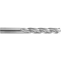 ‎#2 Dia. × 0.221″ Shank × 1-3/4″ Flute Length × 3″ OAL, 5xD, 150°, Uncoated, 3 Flute, External, Round Solid Carbide Drill - Exact Industrial Supply