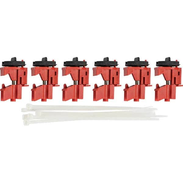 Brady - Pack of 6 Multi-Pole Circuit Breaker Lockouts - Caliber Tooling