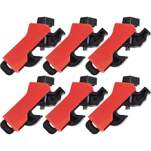 Brady - Pack of 6 Universal Miniature Circuit Breaker Lockouts - Caliber Tooling