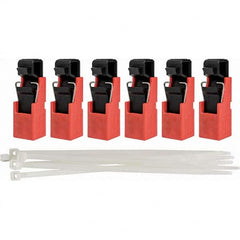 Brady - Pack of 6 Single-Pole Circuit Breaker Lockouts - Caliber Tooling