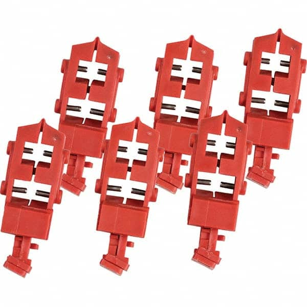 Brady - Pack of 50 Single-Pole Circuit Breaker Lockouts - Caliber Tooling