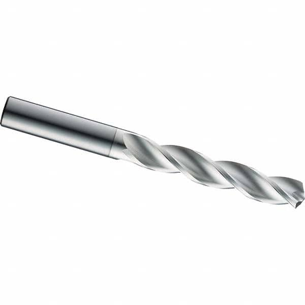 SGS - 27/64" 124° Spiral Flute Solid Carbide Screw Machine Drill Bit - Caliber Tooling