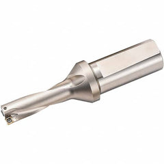 Kyocera - 8.7402" Max Drill Depth, 6xD, 1.4567" Diam, Indexable Insert Drill - Caliber Tooling