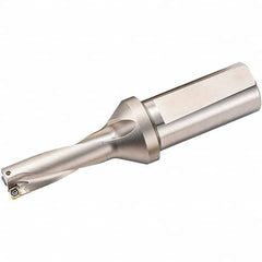 Kyocera - 36mm Max Drill Depth, 3xD, 12mm Diam, Indexable Insert Drill - Caliber Tooling