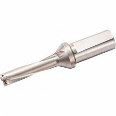 Kyocera - 200.03mm Max Drill Depth, 6xD, 33.35mm Diam, Indexable Insert Drill - Caliber Tooling