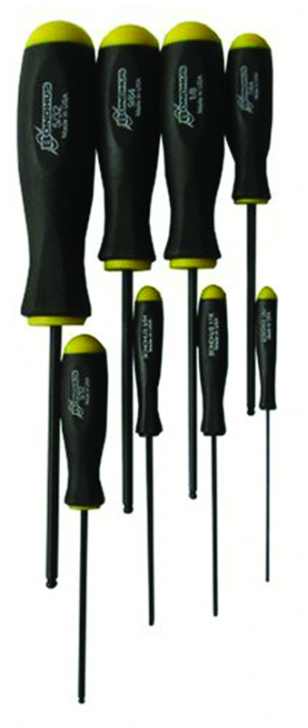 8PC BSX8S BALL END SCREWDRIVER SET - Caliber Tooling