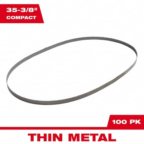 Milwaukee Tool - 35-3/8" x 1/2" x 0.02" 14 TPI Bi-Metal Portable Band Saw Blade - Caliber Tooling