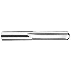 ‎7/16″ Dia. × 7/16″ Shank × 2-1/16″ Flute Length × 3-7/16″ OAL, 3xD, 140°, TA, 2 Flute, External, Round Solid Carbide Drill - Exact Industrial Supply