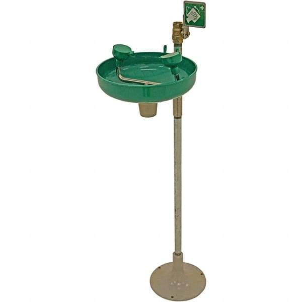 Haws - 11" Wide x 40" High, Pedestal Mount, Plastic Bowl, Eyewash Station - 5 GPM Flow Rate - Caliber Tooling