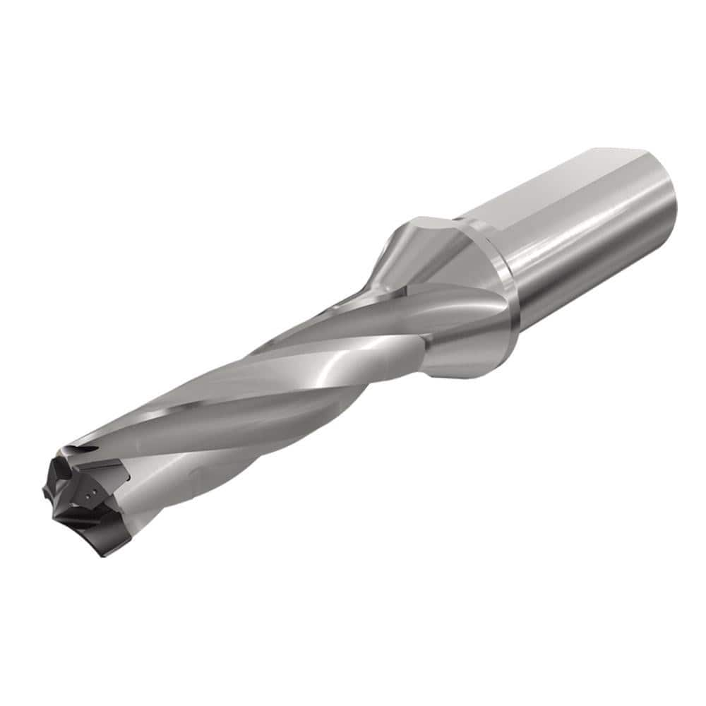 Replaceable Tip Drill: 0.906 to 0.941'' Drill Dia, 2.912″ Max Depth, 1.25'' Flatted Shank Uses H3P Inserts, 6.95″ OAL, Through Coolant