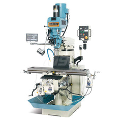 Knee Milling Machine: 20.98″, Variable Speed Control, 1 Phase 60 to 4,200 RPM, NST40 Spindle Taper