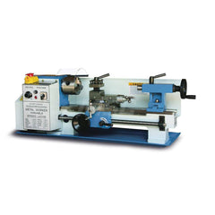 Toolroom Lathe: 7″ Swing, 13-25/32″, Variable 25/32″ Spindle Bore Dia, 110V, 0.75 hp