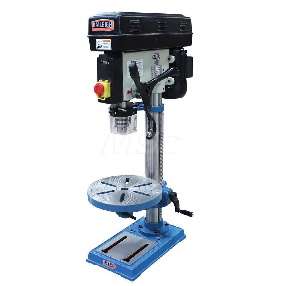 Floor Drill Press: 15″ Swing, 0.75 hp, 110V