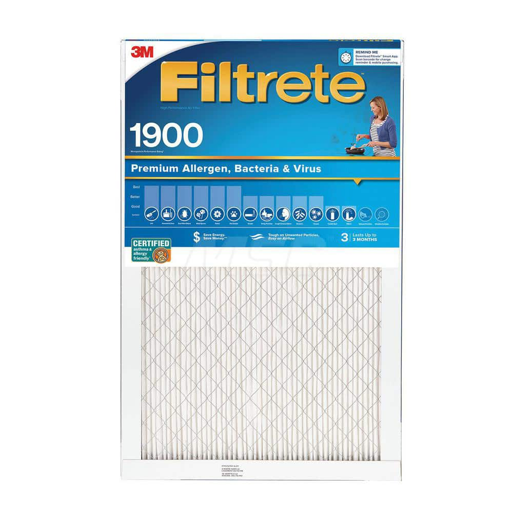 Pleated Air Filter: 18 x 24 x 1″, MERV 13, 95% Efficiency Polypropylene