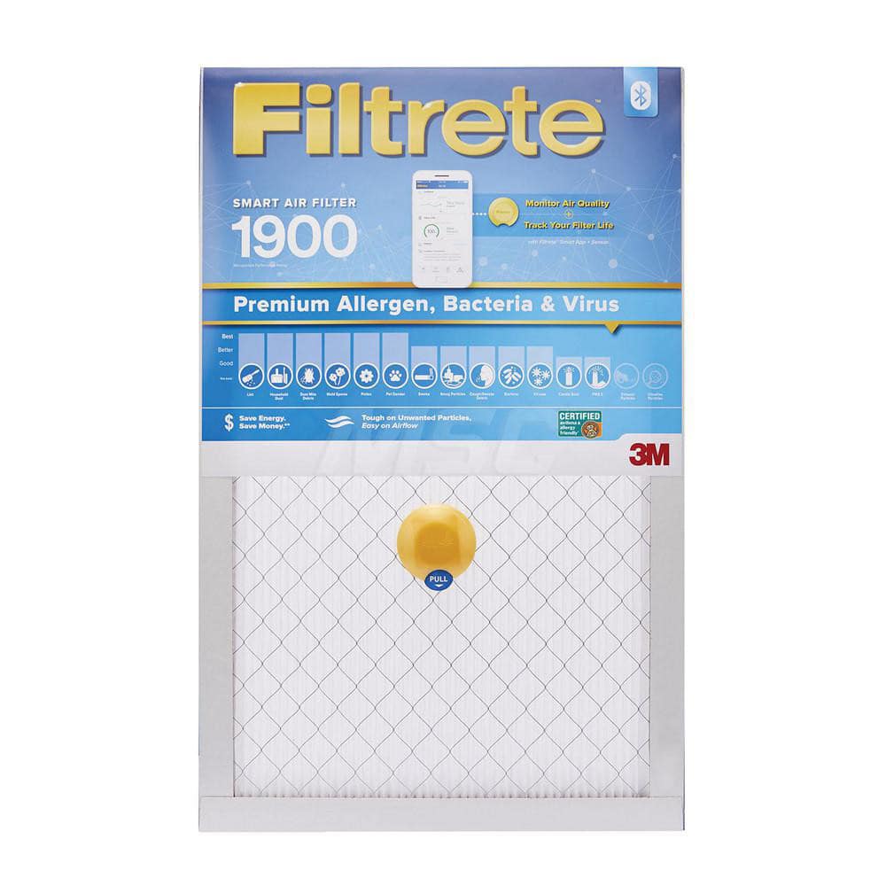 Pleated Air Filter: 16 x 20 x 1″, MERV 13, 95% Efficiency Polypropylene