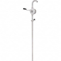 Rotary Hand Pump: 1 gal/TURN, Water Based Lubrication, 304 Stainless Steel & Polytetrafluroethylene