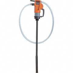 Lever Hand Pump: 1 PINT/STROKE, Oil & Water Based Lubrication, Polypropylene, Nitrile Butadiene Rubber & Steel