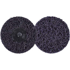 3M - 3" Extra Coarse Grade Silicon Carbide Deburring Disc - Hook & Loop Connection, Purple, 15,000 Max RPM - Caliber Tooling