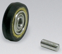 #11074 - 5/8 x 1/8'' - Rubber Contact Wheel W/Bearing & Shaft - Caliber Tooling