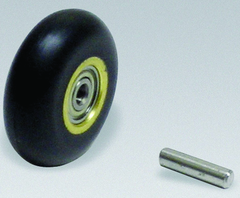 #11080 - 1 x 3/8'' - Rubber Contact Wheel W/Bearing & Shaft - Caliber Tooling