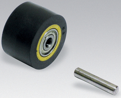 #11084 - 3/4 x 1/2'' - Rubber Contact Wheel W/Bearing & Shaft - Caliber Tooling