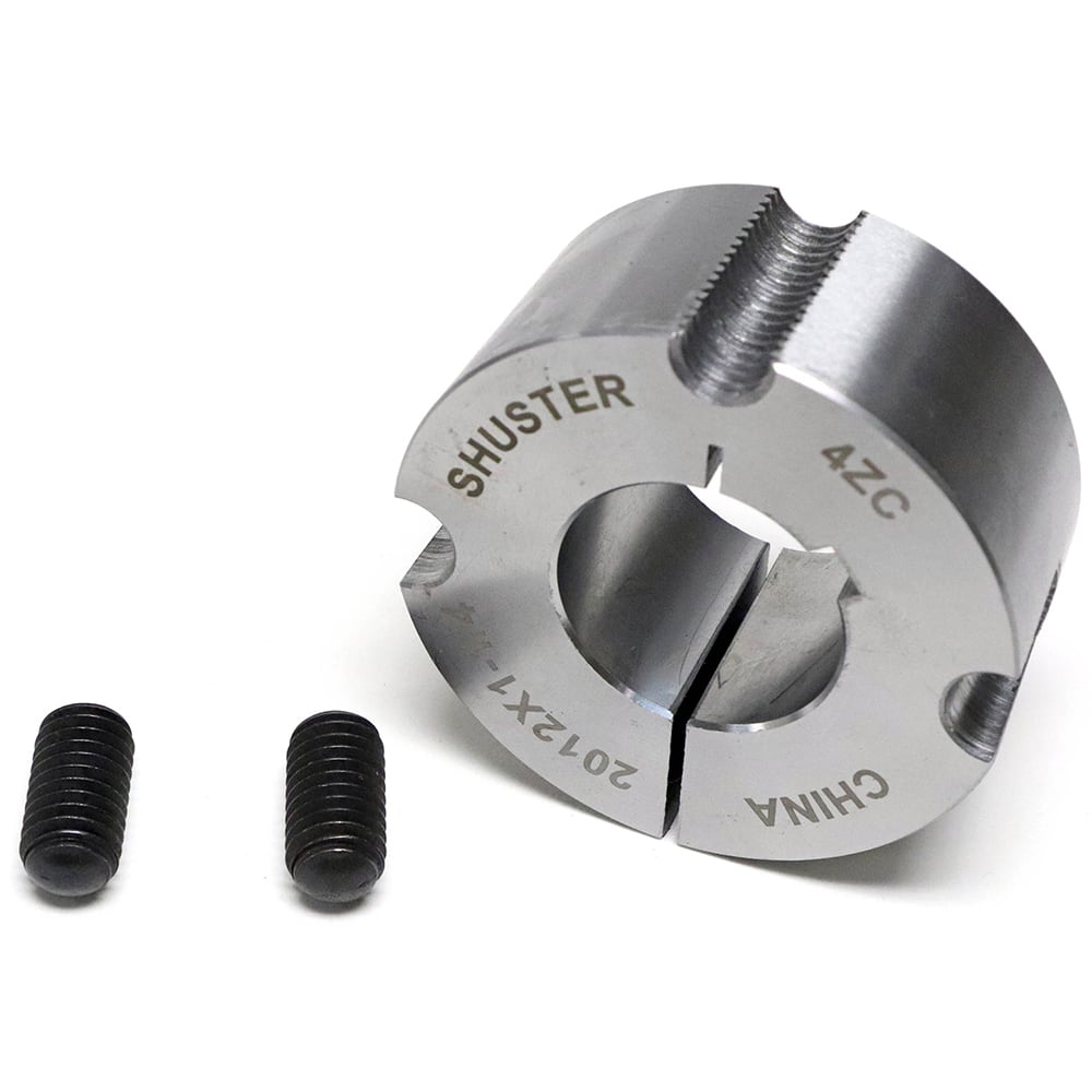 Shuster - 2-5/16" Bore, 5/8" Keyway Width x 1/4" Keyway Depth, Tapered Lock Sprocket Bushing - Exact Industrial Supply