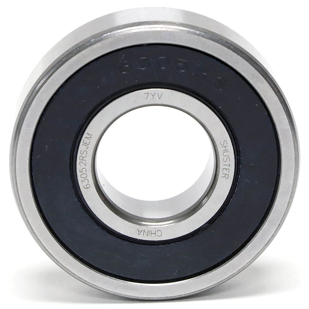 Shuster - 6303 2RS JEM, 17mm Bore Diam, 47mm OD, Double Seal Deep Groove Radial Ball Bearing - Exact Industrial Supply