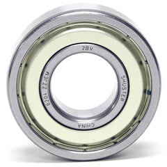 Shuster - R7-X15-ZZ, 7/16" Bore Diam, 1-1/8" OD, Double Shield Deep Groove Radial Ball Bearing - Exact Industrial Supply