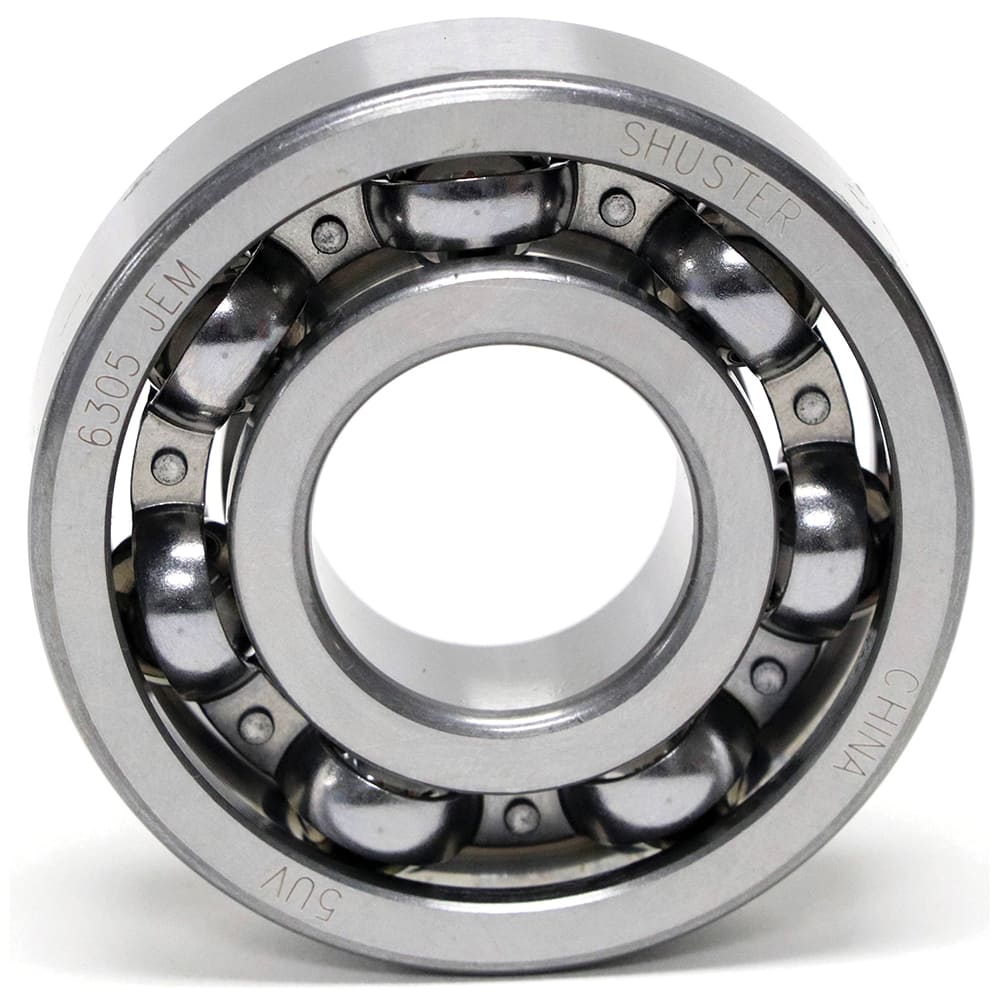 Shuster - 6309 JEM, 45mm Bore Diam, 100mm OD, Open Deep Groove Radial Ball Bearing - Exact Industrial Supply