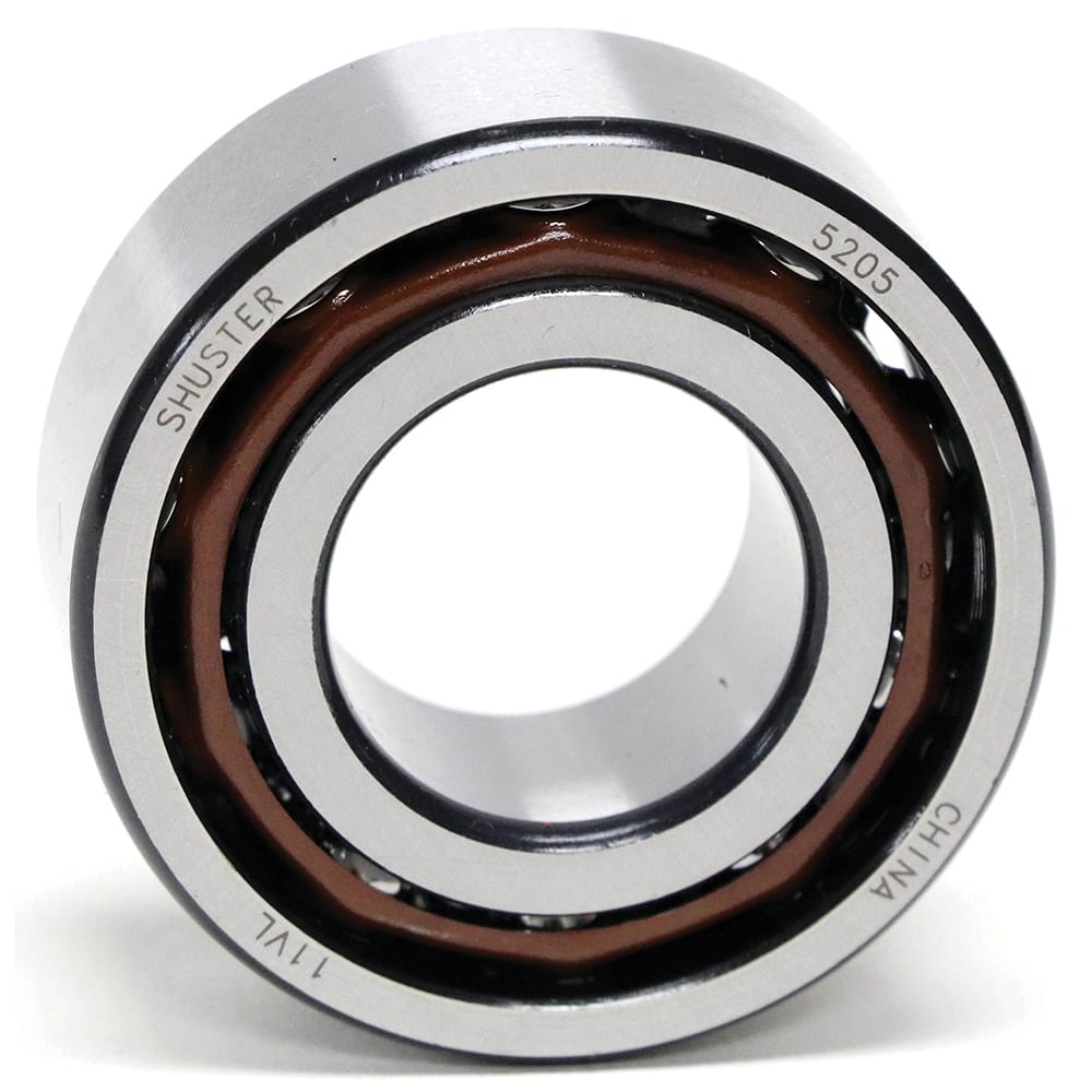 Shuster - 5301, 12mm Bore Diam, 37mm OD, Open Angular Contact Radial Ball Bearing - Exact Industrial Supply