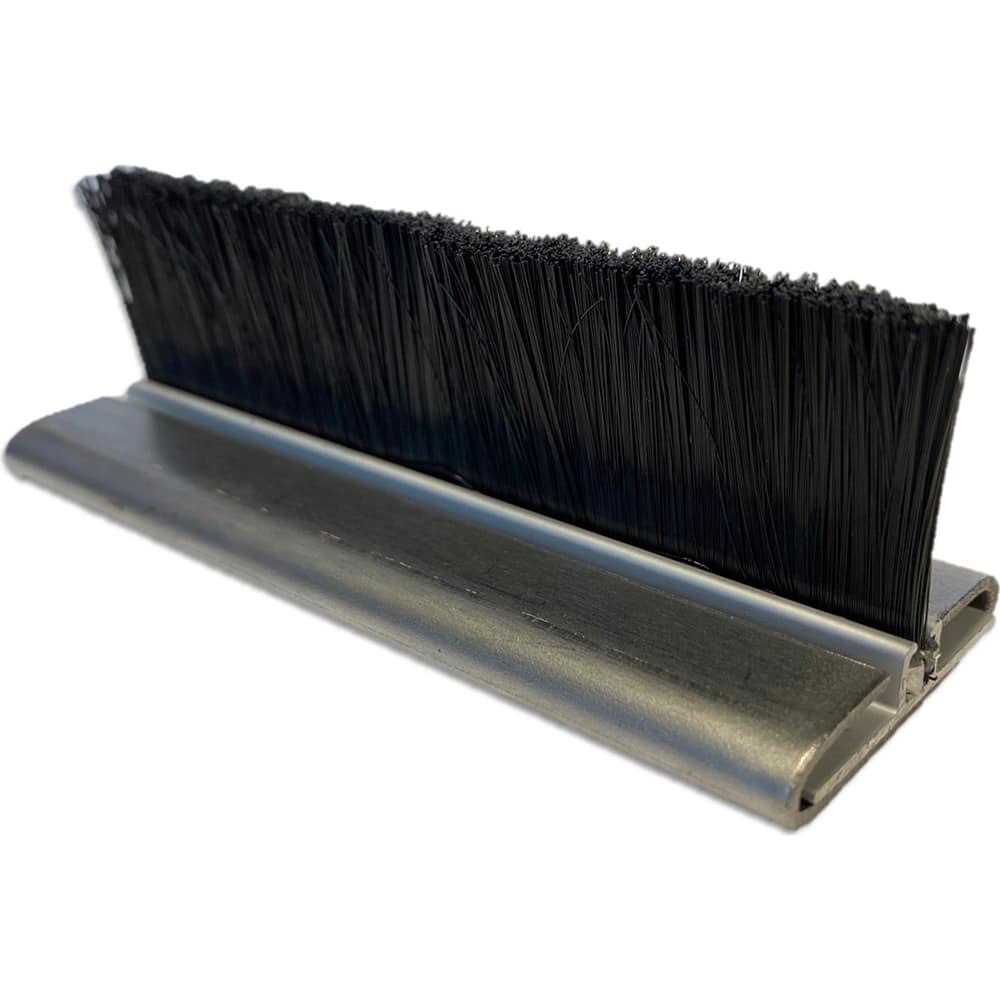 Osborn - Sweeps & Seals; Type: Brush Seal ; Width (Inch): .262 ; Finish/Coating: Clear Anodized Aluminum ; Material: Nylo; Clear Anodized Aluminum ; Back Strip Brush Width (Inch): 1.437 ; Bristle Length (Inch): 1.0000 - Exact Industrial Supply