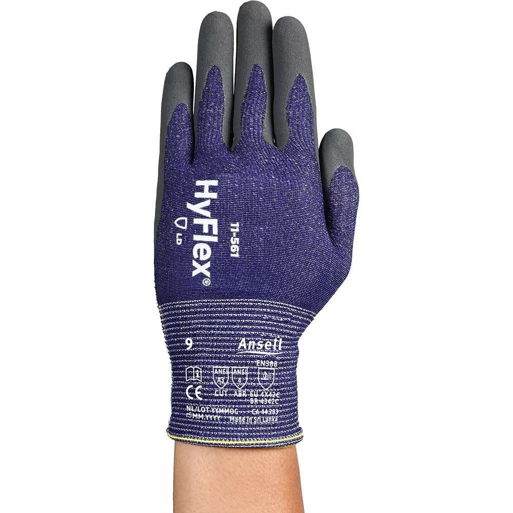 Ansell - Cut & Puncture Resistant Gloves; Type: Cut Resistant ; ANSI/ISEA Cut Resistance Level: A3 ; Coated Area: Palm & Fingers ; Coating Material: Nitrile ; Men's Size: 11 ; Hand: Pair - Exact Industrial Supply