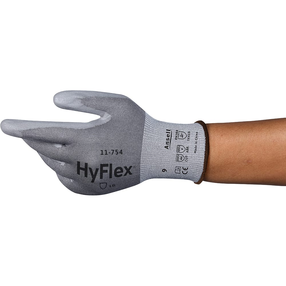 Ansell - Cut & Puncture Resistant Gloves; Type: Cut Resistant ; ANSI/ISEA Cut Resistance Level: A4 ; Coated Area: Palm & Fingers ; Coating Material: Nitrile ; Men's Size: 6 ; Hand: Pair - Exact Industrial Supply