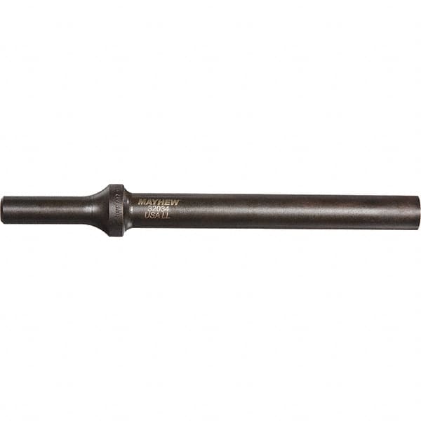 Mayhew - 1/4" Head Width, 6" OAL, Rivet Cutter Chisel - Round Drive, Round Shank, Steel - Caliber Tooling