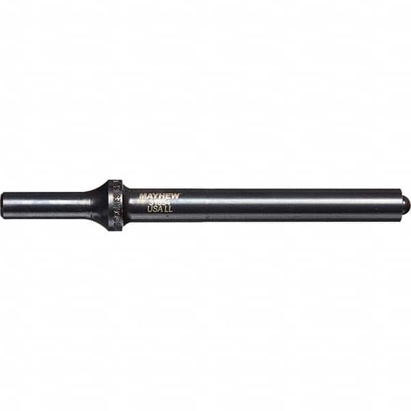 Mayhew - 1/2" Head Width, 6" OAL, Roll Pin Punch - Round Drive, Round Shank, Steel - Caliber Tooling