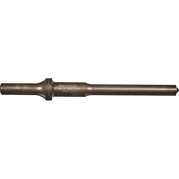 Mayhew - 3/8" Head Width, 6" OAL, Roll Pin Punch - Round Drive, Round Shank, Steel - Caliber Tooling