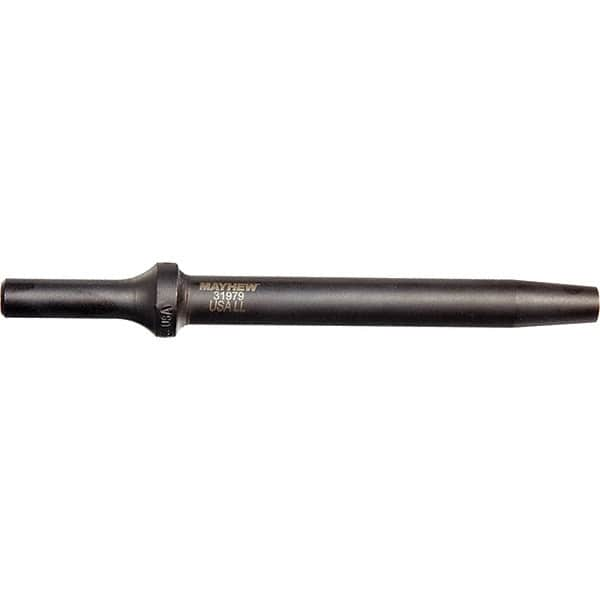 Mayhew - 6" OAL, Tapered Punch Chisel - Round Drive, Round Shank, Steel - Caliber Tooling