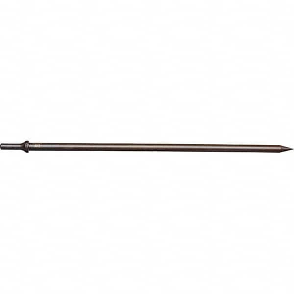 Mayhew - 18" OAL, Tapered Punch Chisel - Round Drive, Round Shank, Steel - Caliber Tooling