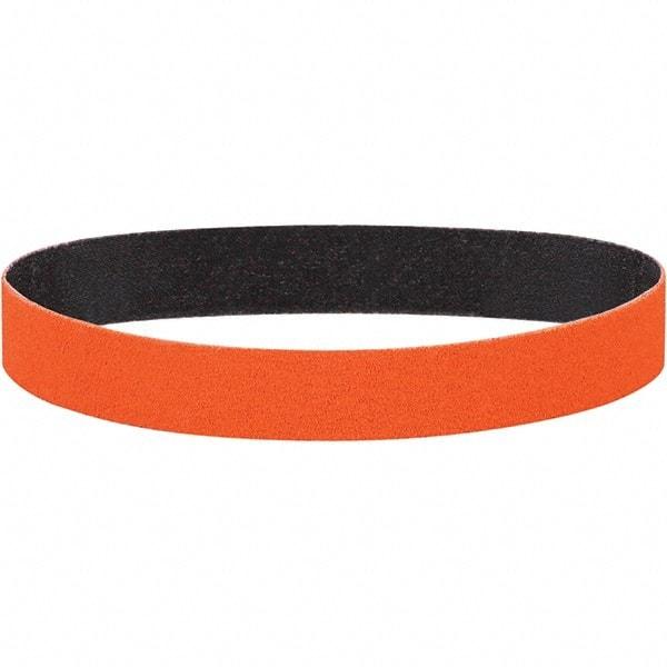 Dynabrade - 1" Wide x 18" OAL, 60 Grit, Ceramic Abrasive Belt - Ceramic, Coated, Y Weighted Cloth Backing, Wet/Dry - Caliber Tooling