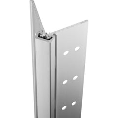 Stanley - Continuous Hinges; Type: Full Mortise ; Mount Type: Full Mortise ; Overall Length (Inch): 95; 95 ; Hinge Material: Aluminum ; Width (Decimal Inch): 4.4375 ; Thickness (Decimal Inch): 0.1120 - Exact Industrial Supply