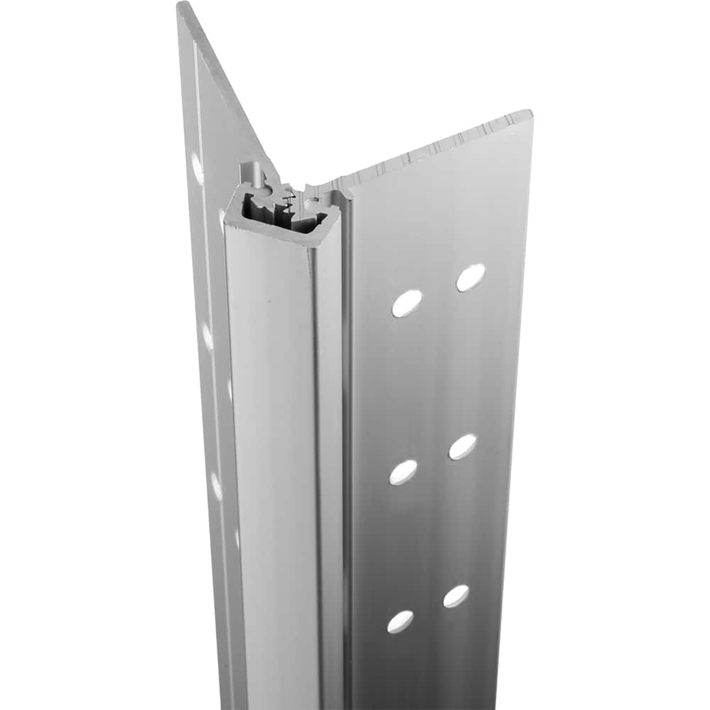 Stanley - Continuous Hinges; Type: Full Mortise ; Mount Type: Full Mortise ; Overall Length (Inch): 83; 83 ; Hinge Material: Aluminum ; Width (Decimal Inch): 4.4375 ; Thickness (Decimal Inch): 0.1120 - Exact Industrial Supply