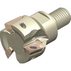 Sumitomo - Indexable Square-Shoulder End Mills; Cutting Diameter (Inch): 1 ; Shank Type: Modular Connection ; Modular Connection Size: M12 ; Overall Length/Projection (Decimal Inch): 2.2050 ; Lead Angle: 90 ; Series: WEZ - Exact Industrial Supply