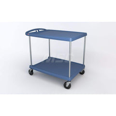 Metro - Carts; Type: Utility ; Load Capacity (Lb.): 400.000 ; Number of Shelves: 2 ; Width (Inch): 27-11/16 ; Length (Inch): 40-1/4 ; Height (Inch): 36-7/8 - Exact Industrial Supply