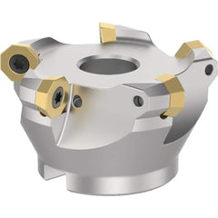 Kennametal - Indexable Square-Shoulder Face Mills; Cutting Diameter (mm): 50.00 ; Cutting Diameter (Inch): 1.9690 ; Arbor Hole Diameter (mm): 22.00 ; Lead Angle: 42 ; Overall Height (mm): 40.00000 ; Insert Compatibility: OD - Exact Industrial Supply